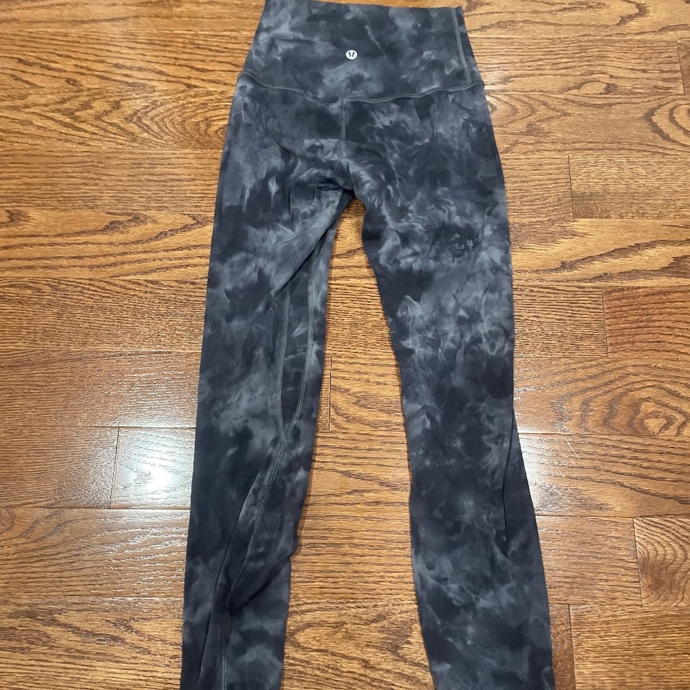 Lululemon Diamond Dye Pitch Grey Graphite Grey align 25 inch leggings